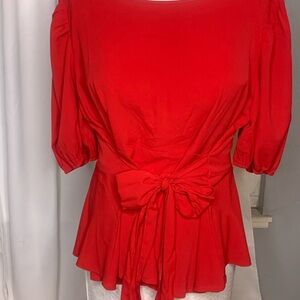 Elegant Red Women's Top